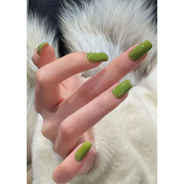 LW apple green(Nail Shape J)/Nail art/Press-On Nails