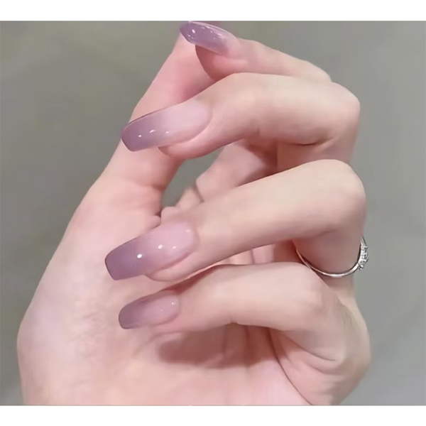 LW Dégradé rose-violet (forme d'ongle A)/Nail art/Ongles à coller